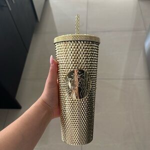 Rare Holiday Gold Starbucks Tumbler